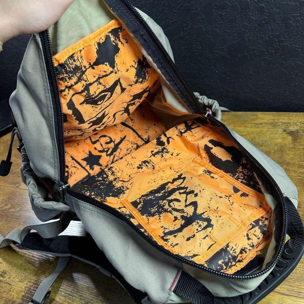 Quiksilver Tokyo Series Tan Nylon Multi-Pocket Backpack Mens OSFM